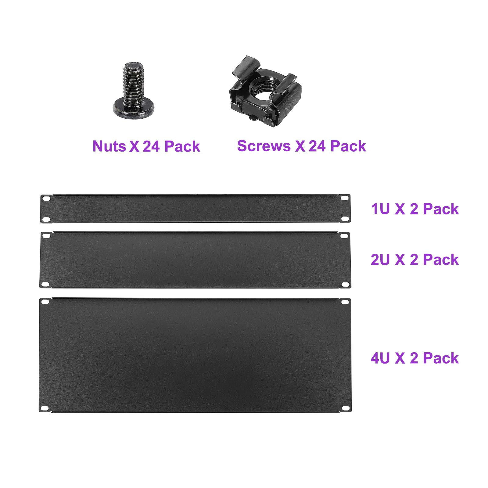 Amazon | DMiotech 6個 1U 2U 4U ブランクラックパネル 482 mm