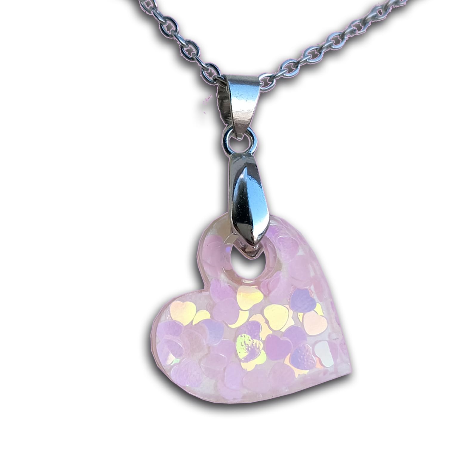 Collar corazón rosa el regalo ideal para aniversarios y cumpleaños 4