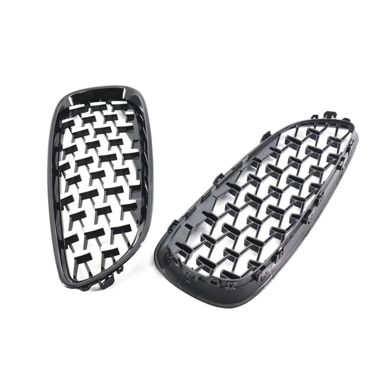 Parrilla Frontal Para BMW Para Z4 E89 2009-2016 Rejilla Frontal Estilo Diamante Racing Grille Negro Cromado Rejilla del radiador(Black)