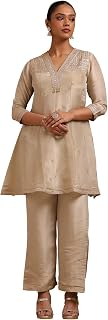 Soch Womens Tissue Embroidered Kurta Set With Sequins Price In India