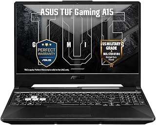 لپ‌تاپ گیمینگ ASUS TUF Gaming A15 (مشکی گرافیتی) | صفحه‌نمایش 15.6" FHD (1920 x 1080) با نرخ تازه‌سازی 144Hz، AMD Ryzen 7 8845H، NVIDIA RTX3050 با 4GB حافظه، 8GB RAM، 512GB SSD، Win11 [FA506NCG-HN347W]