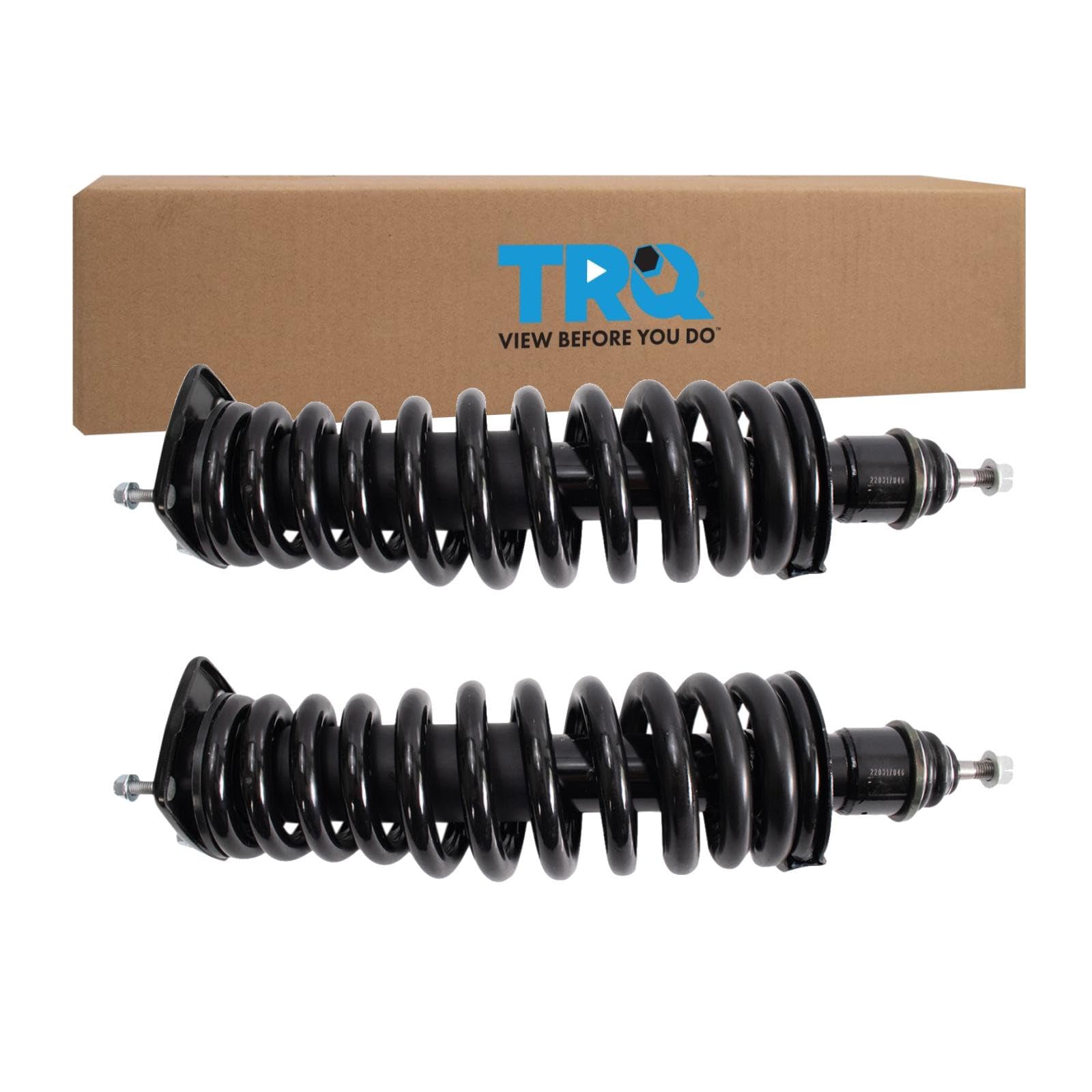 TRQ Rear Shock &amp; Spring Assembly Set Compatible with Mercedes-Benz ML320 ML350 ML430 ML500