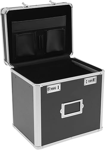 Miniatura 2 de Caja de bloqueo de almacenamiento portátil, caja de almacenamiento de aluminio con bloqueo de código, Maletín de aluminio, caja de medicina, cajas