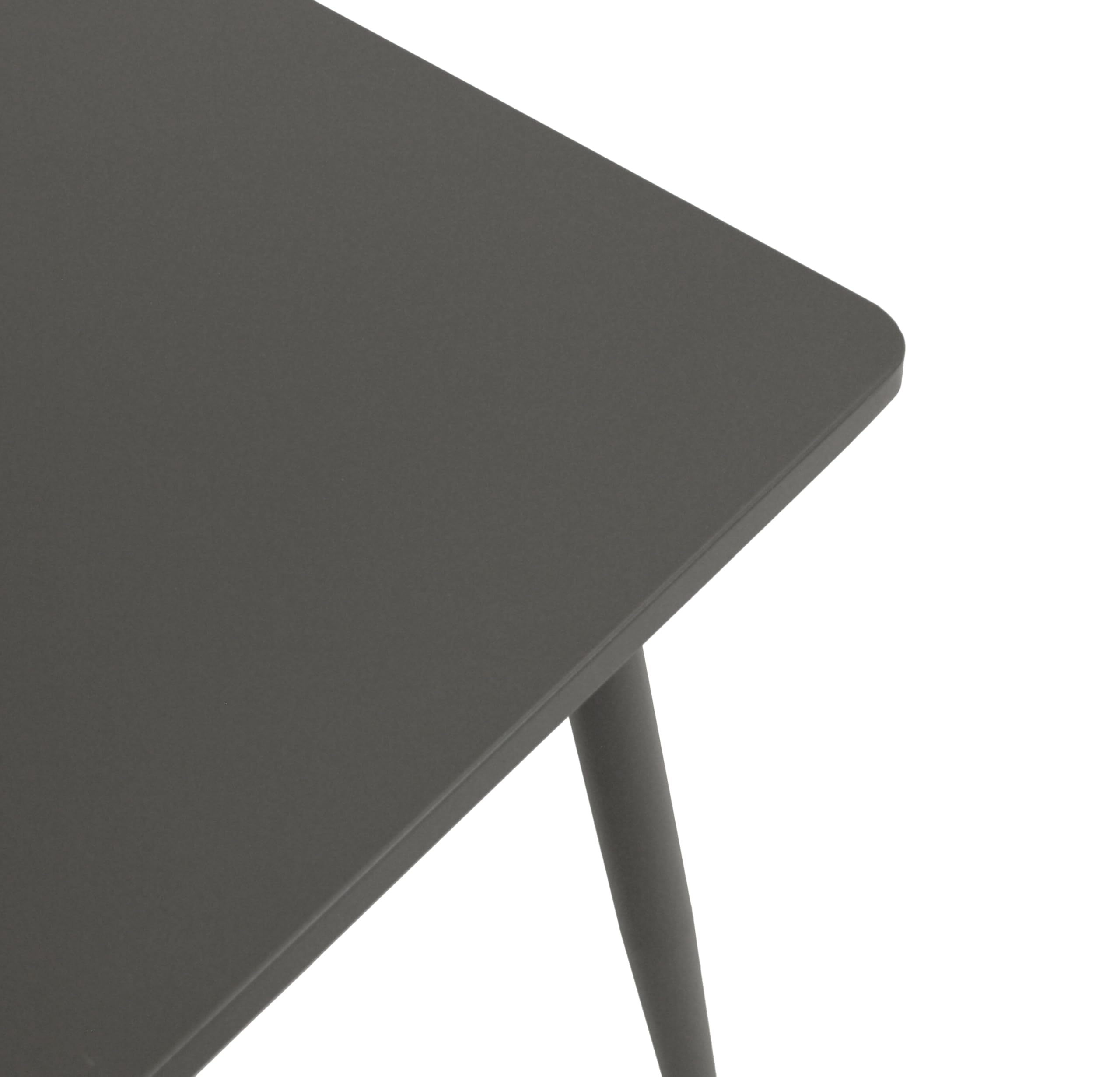 DEGAMO Bistrotisch Gartentisch Denver 70x70cm quadratisch, Metall/Stahl anthrazit, Indoor und Outdoor