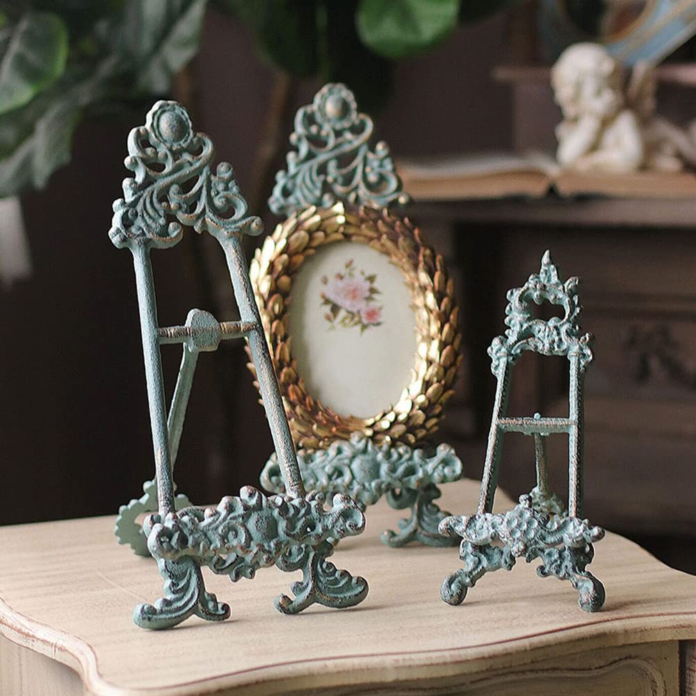 Chevalet De Présentation Aubaho - Style Antique 63 Cm - Porte-photo Ou Livre - Fonte