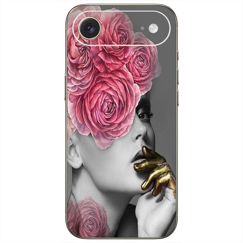 GADGETS WRAP Printed Vinyl Wrap Skin Sticker Decal for Apple iPhone Air – Flower Hair Woman Multicolor