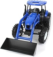 Vista 5 de ERTL 1/16 New Holland T6070 con cargador y tractor MFD 13988