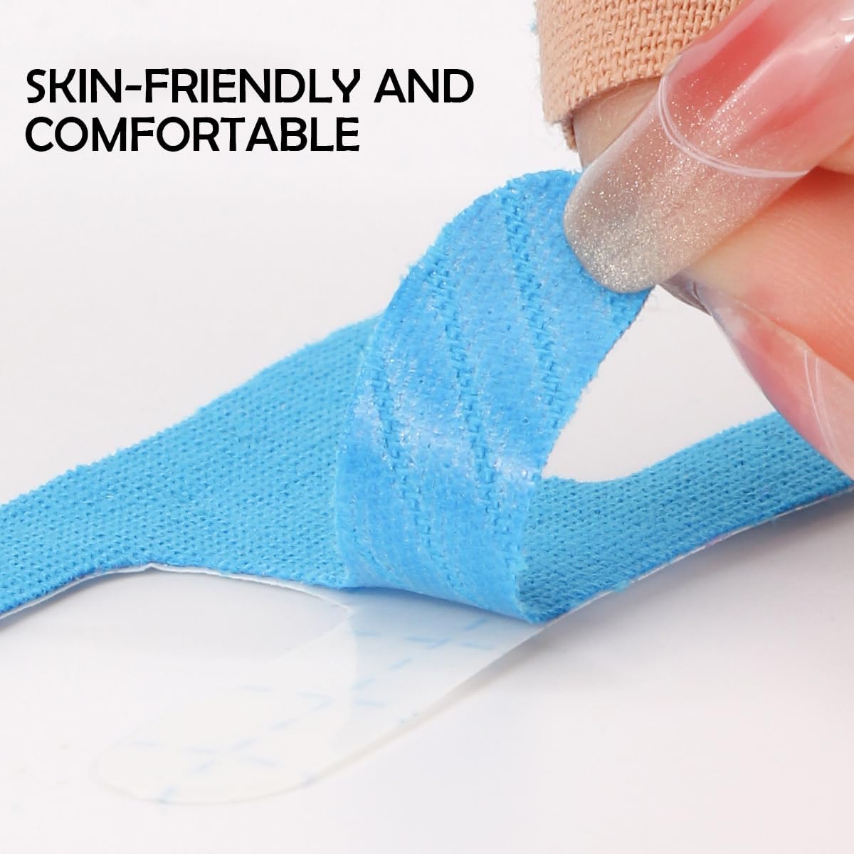 Kinesiology Tape for Fingers, 40 Pcs Precut Kinesiology Tape Finger Wrap Support Brace Protectors, Elastic Athletic Tapes, Trigger Finger Splints Straightener Patches for Sport Joints Muscle Support