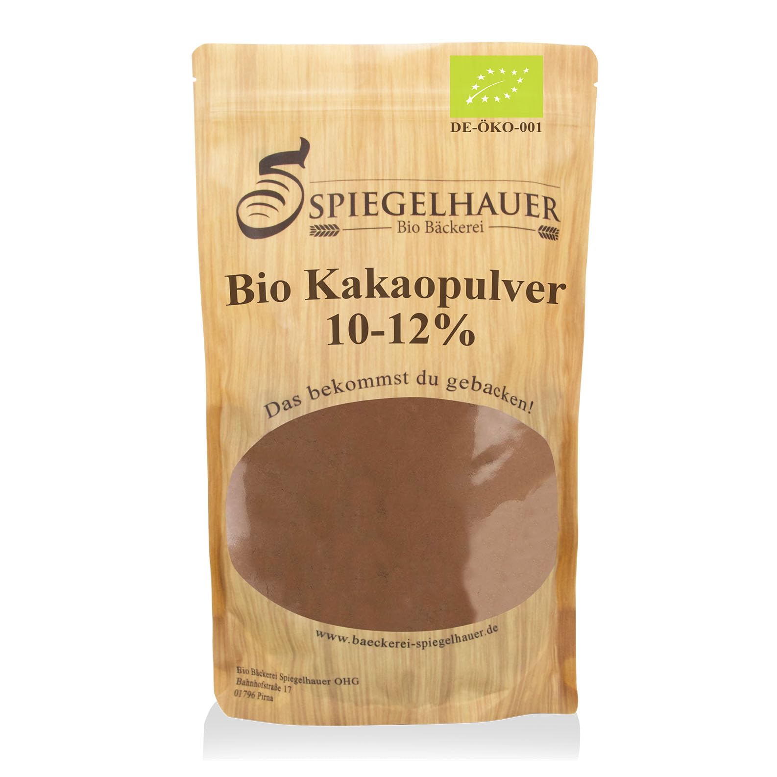 Bio Kakaopulver 1 kg aus besten Kakaobohnen - Rohkost 100% reiner Kakao BIO Kakaopulver stark entölt (11% Fett)