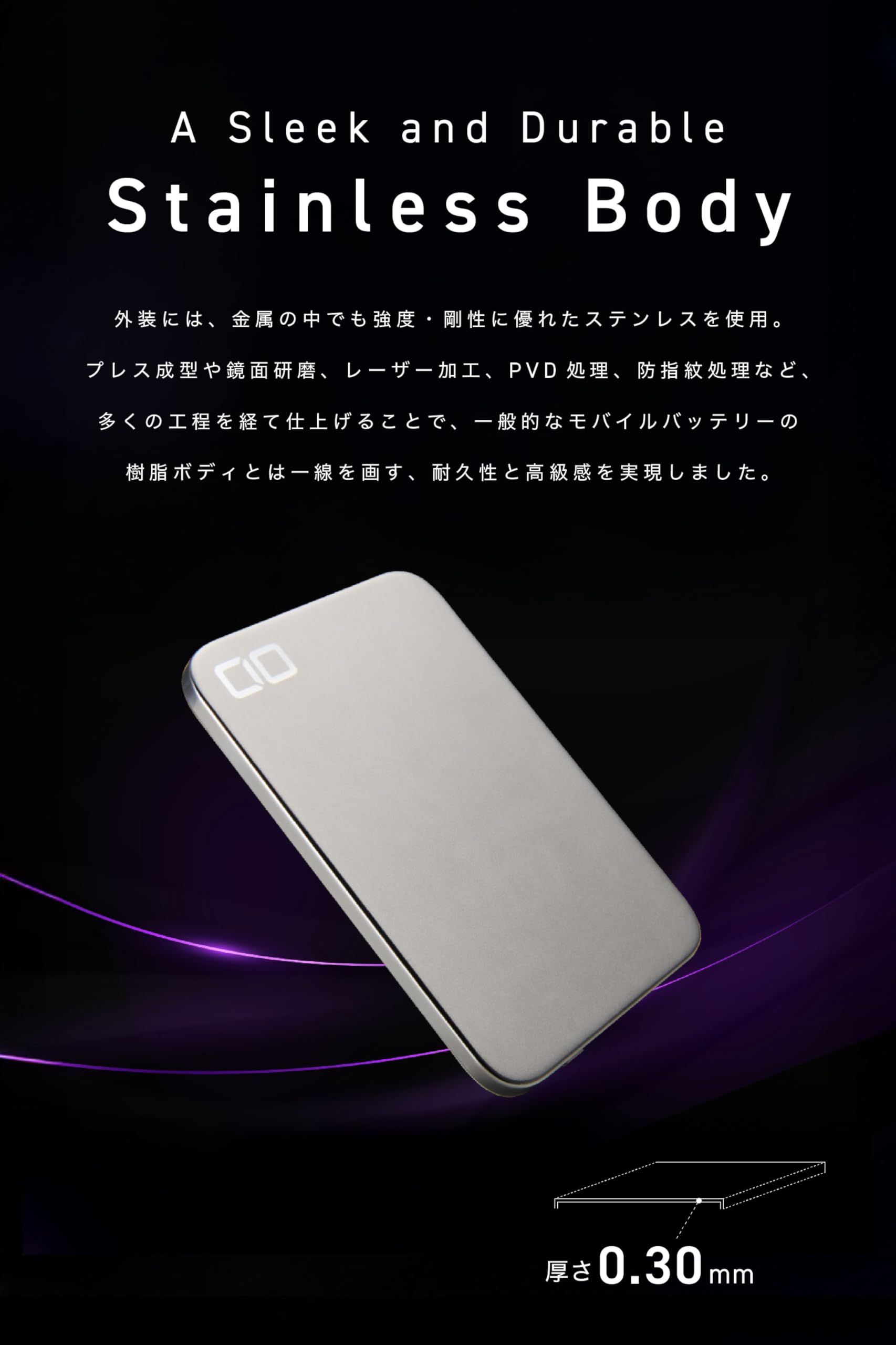 Amazon.co.jp: CIO 超薄型モバイルバッテリー [4.98mm] MagSafe対応