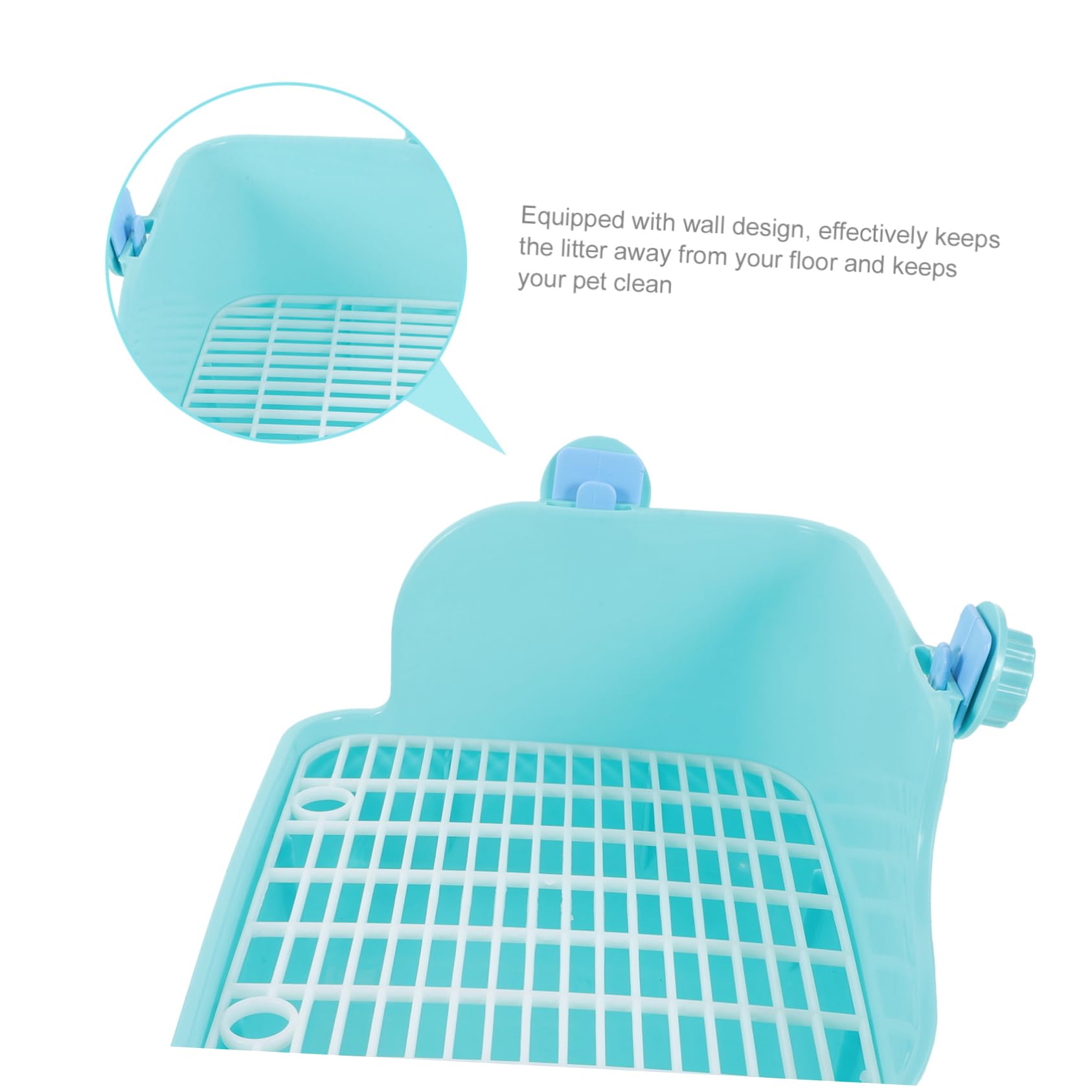ABOOFAN 2stücke Pet Toilet Für Kleine Tiere Hamster Kaninchen Meerschweinchen Und Frettchen Leicht Zu Reinigen Mit Wanddesign Zur Vermeidung Von Unordnung Hellgrün Mit Zufälliger