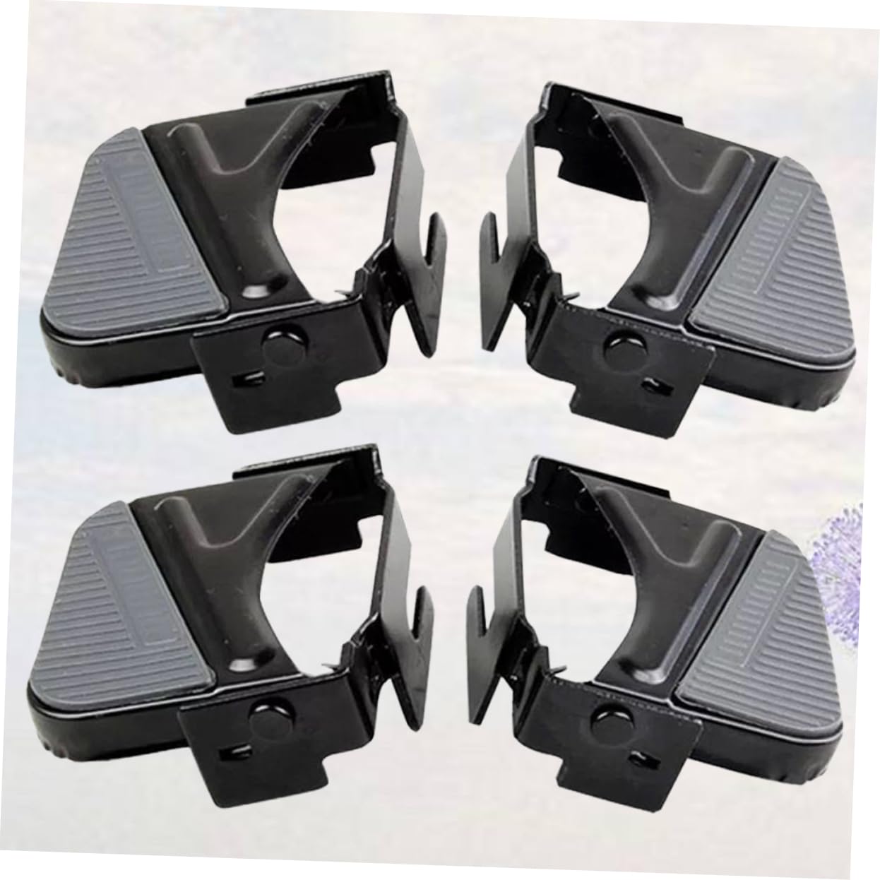 LAPYAPPE 2Sets Sturdy Carbon Steel Stunt Pedal Pegs for Mountain Bikes of and Wear Resistant Foot Rest Accessories Black for Cycling Enthusiasts