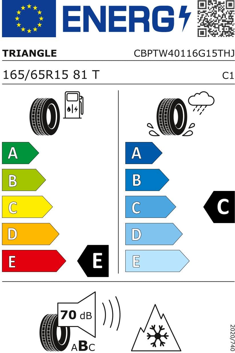 TRIANGLE - 165/65 R15 TL 81T WINTERX TW401 M+S 3PMSF - opony zimowe