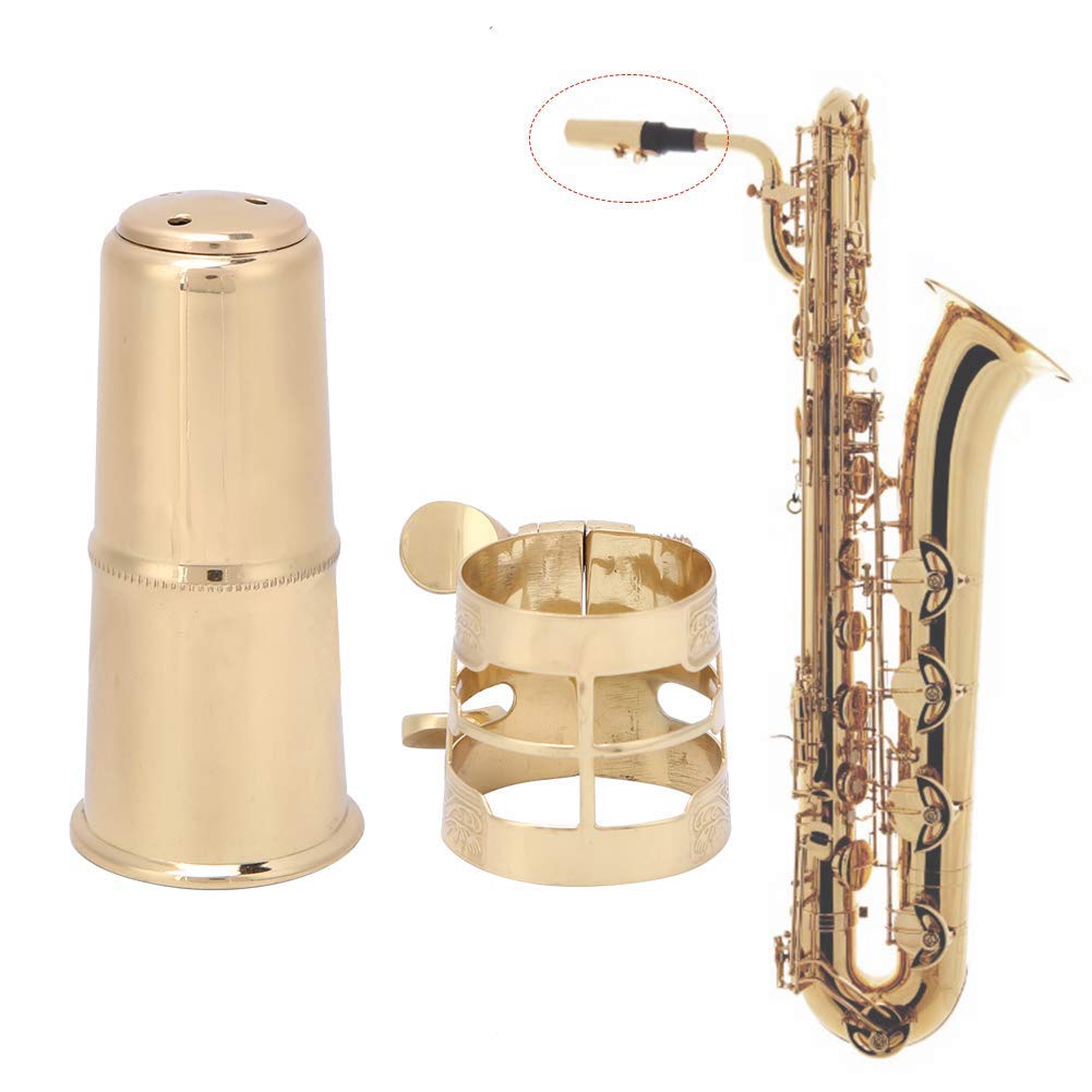 Kit sassofono contralto in ottone con legatura per bocchino per accessori per sassofono Fascetta Bocchino Sax Contralto