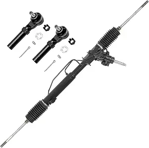 Detroit Axle Complete Power Steering Rack and Pinion Kit for Subaru Forester / Impreza / Legacy (Includes 2 Outer Tie Rods)