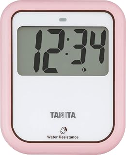 TANita 非接触式计时器 可洗型 大屏幕 100秒 卫生 手洗 粉色 TD422PK