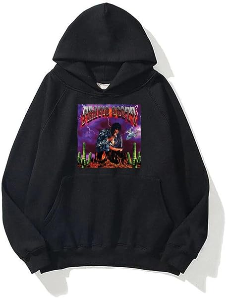 Unisex Travis Scott Cactus Siyah Sweatshirt