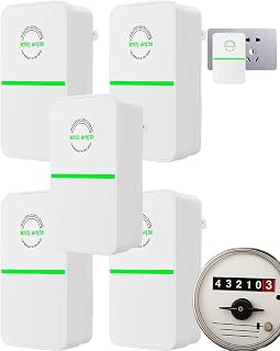 Power Nova Energy Saver Cuts Bills by up to 47%, Intelligent Pro Power Saver for 90v-250v 30kw Plug-in Whole Home Electricity Stabilizer & Dirty Power Filter for Any Home Save Electricity (5pcs)