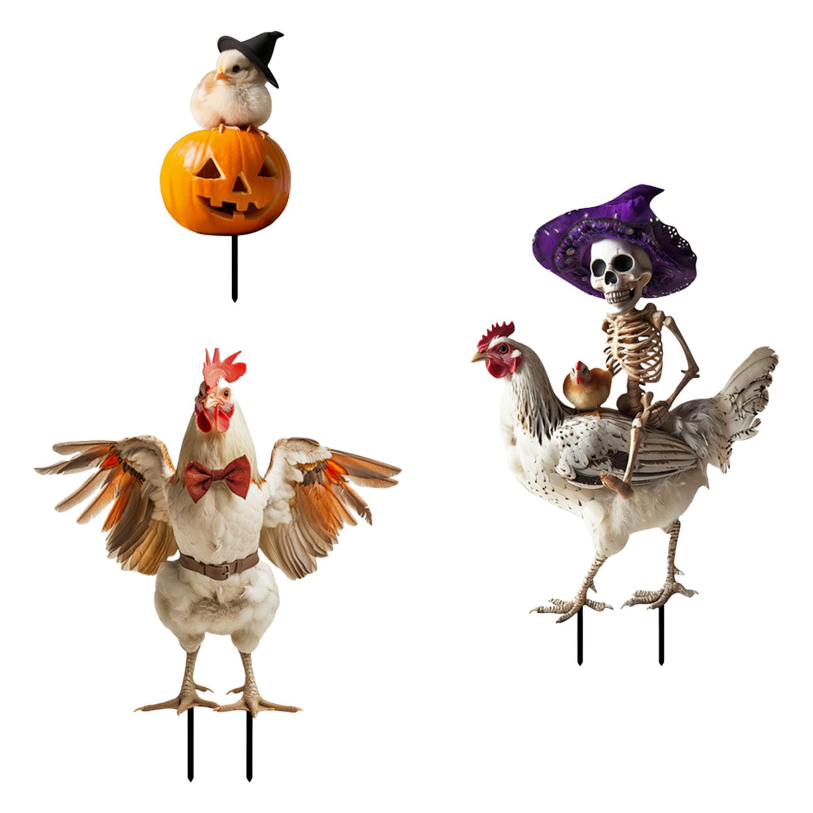 Piquets de jardin d'Halloween pour un arrangement facile à installer sur le porche
