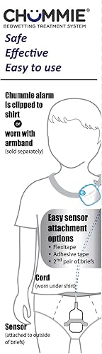 Miniatura 8 de Chummie Elite - Alarma de enuresis para niños y durmientes profundos, galardonado sistema de alarma para enuresis de la cama con sonidos fuertes y