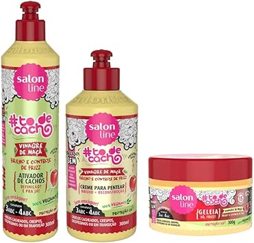 Salon Line Todecacho Kit Vinagre De Maca Ativador Cr Pentear E Geleia Amazon Com Br