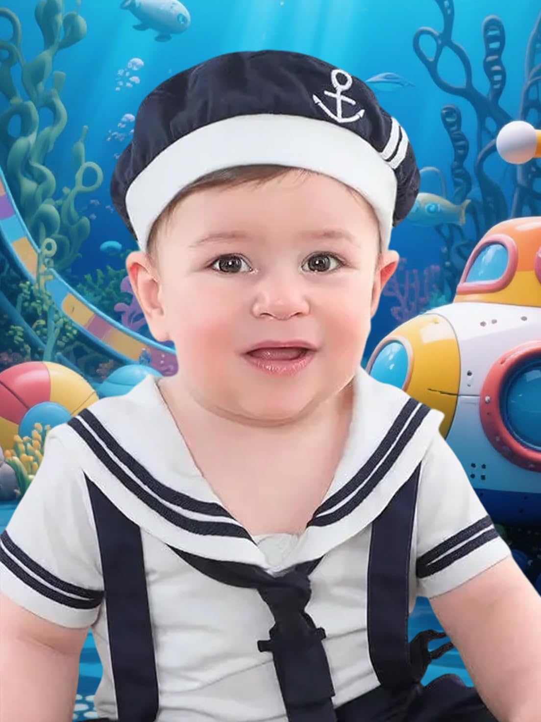COSLAND Infant Baby Nautical Sailor Hats