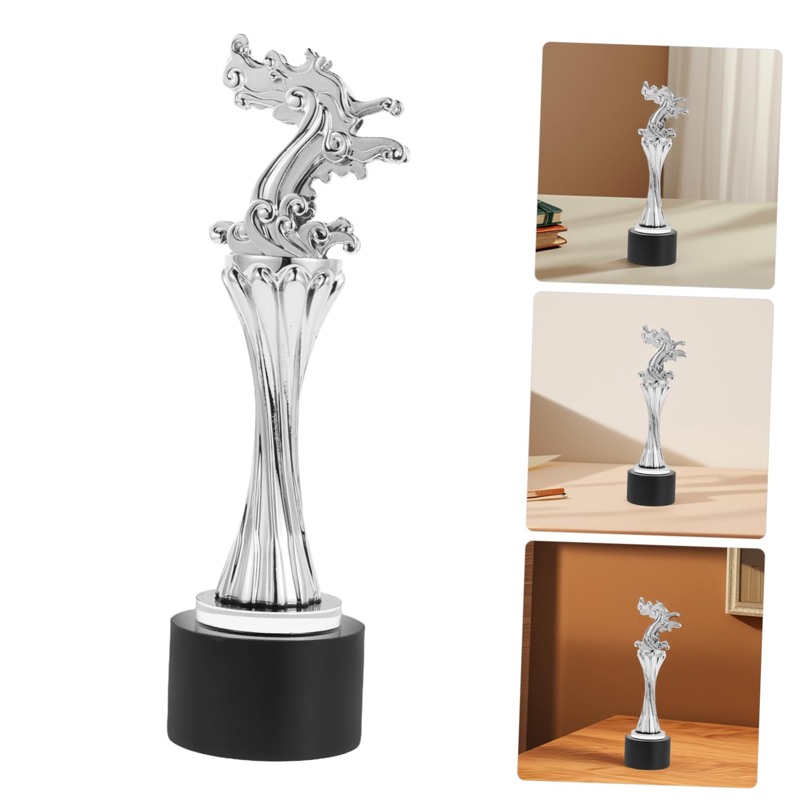 ibasenice Drachenboot-trophäe Kreatives Trophäenmodell -wettbewerbstrophäe Feier-trophäen- Wettbewerbstrophäe Für Studenten Studentenwettbewerb Trophäe Lustig Rose Gold Harz