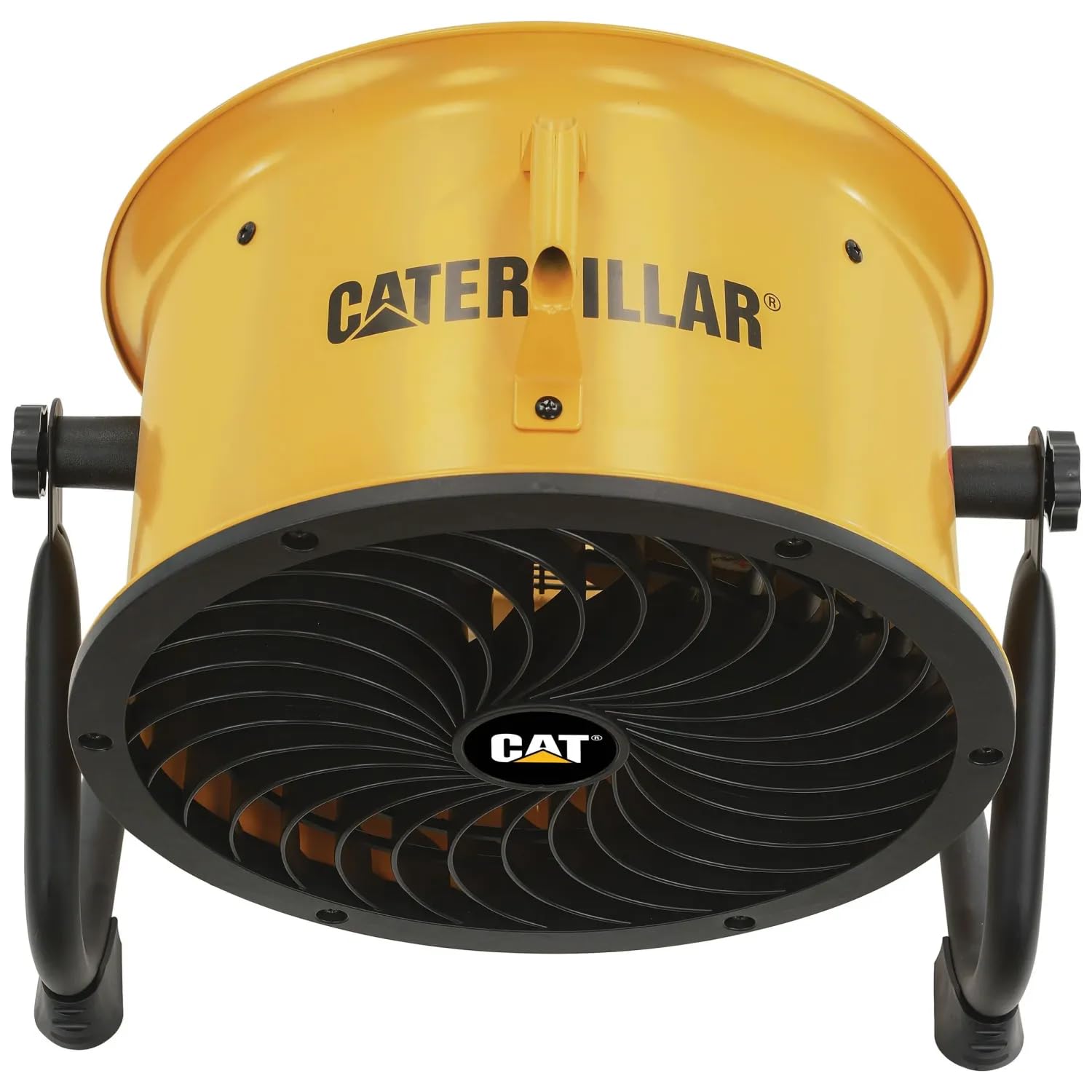 CAT Ventilatore da Pavimento HVD14AC Ø 35 cm 120W 4 Velocità 27 m³/min 3 Pale in Alluminio Orientabile Montaggio a Parete Maniglia Integrata Uso Domestico e Professionale