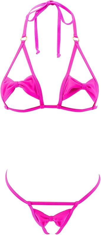 SHERRYLO Micro String Bikini Slutty Crotchless Extreme Bikinis Sexy Exotic Mini Gstring Thong Swimsuit Skimpy Bathing Suit