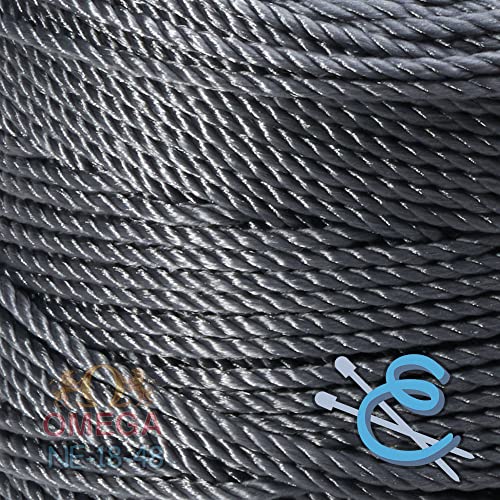 Image of Espiga No.18-100% Nylon Omega String Cord for Knitting and Crochet - 48 Cool Grey