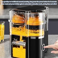 Vista 2 de Electric Orange Juicer, Hand-Free Citrus Juicer Squeezer with 2 Cones, Automatic Juice Squeezer for Lemon, Lime, Grapefruit, Pomegranate, Easy to