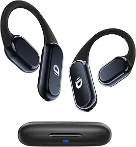 True Wireless Bone Conduction Earphones, OWS Open Ear Headphones with Earhooks, Bluetooth 5.3, Up to 60H Playtime with Case, IP68, AAC/SBC, for Cycling Yoga Workouts asin的图片