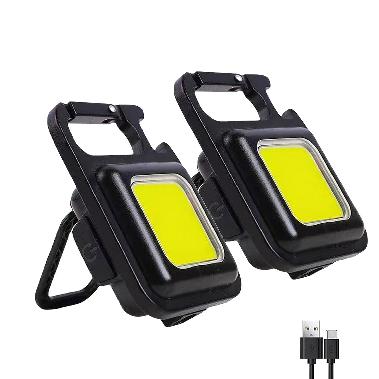 BRITSPEAR Magnetic Flashlights Powerful COB 500 High Lumens Bright Rechargeable Keychain (Metal_Black) (2) (B0CHB576WW) Amazon Price History, Amazon Price Tracker