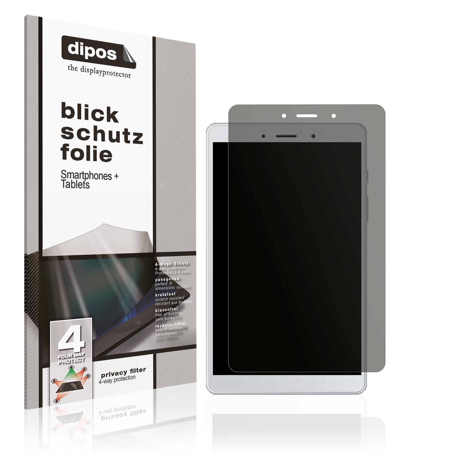dipos Protection écran anti-espion pour Samsung Galaxy Tab A8.0 LTE