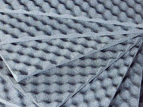 Espuma Acústica Caixa De Ovo Kit 20 Placas 50X50X2 Cm