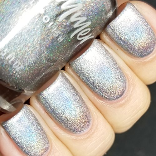 KBShimmer Pt Young Thing Silver Holographic Nail Polish- 0.5 oz Full Sized Bottle KBShimmer Pt Young Thing Silver Holographic Nail Polish- 0.5 oz Full Sized Bottle