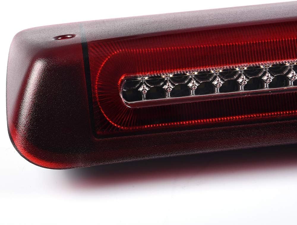 ALLGOOD LED Bar 3rd Third Brake Light, Compatible with Ford F150 Optic Style 2004-2008, High Mount Rear Stop Light Cargo Lamp, Red Lens Clear Housing