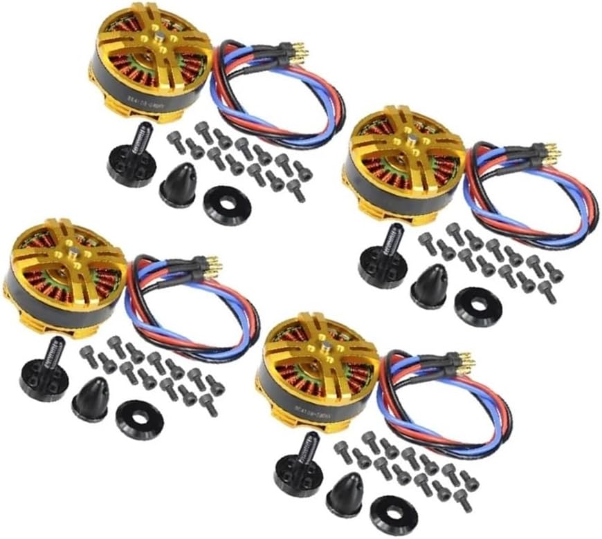 4108 Brushless Outrunner Motor for Long Range Multirotor Drones and Professional Aerial Platforms, 380KV/480KV/580KV/720KV for 3-6S Lipo, Components(4108 720KV-4PC)