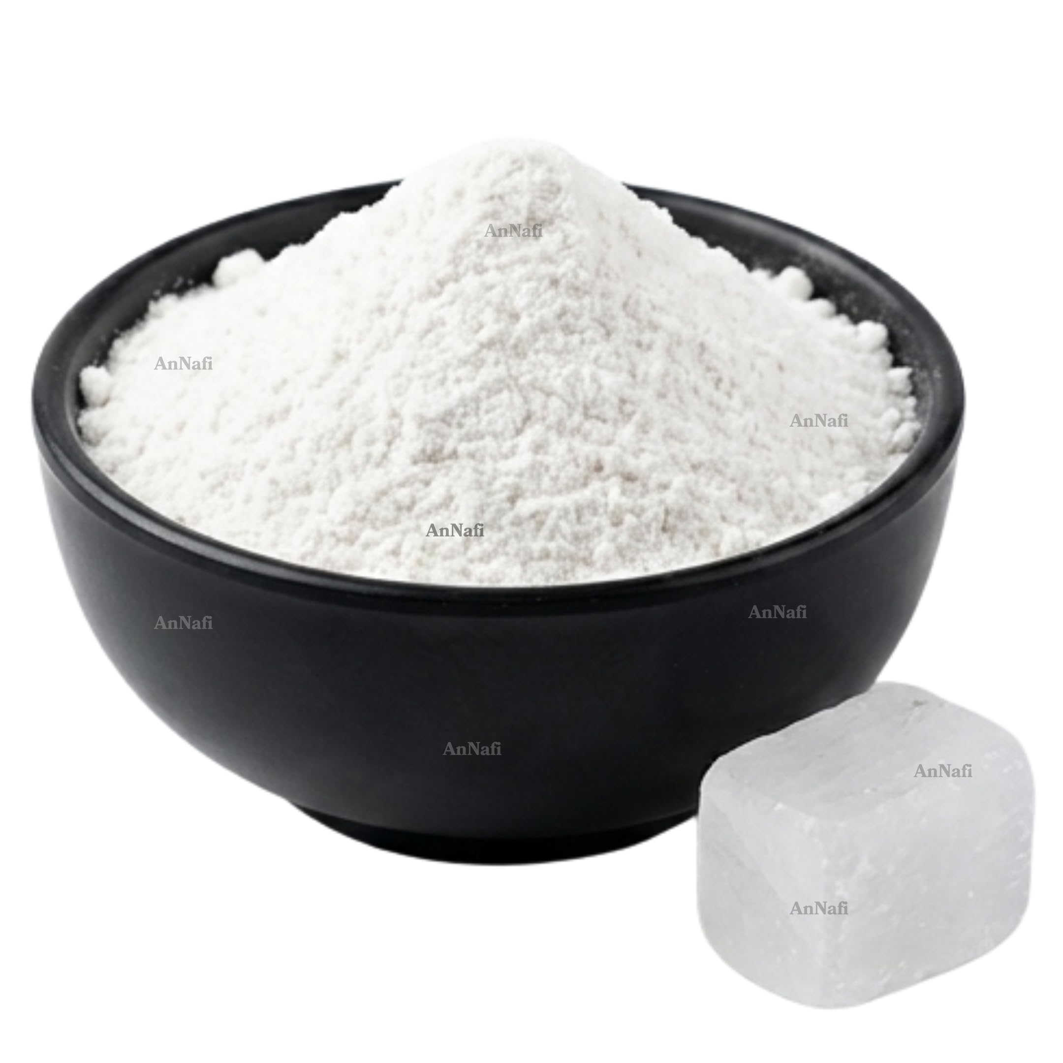 Annafi® Alum Powder for Skin, Canker Sores & Flowers |Powdered Alum Alumbre En Polvo Allum Phitakari/fitkari |100% Natural Piedra De Alumbr Alum Crystal Rock Granulated Antiseptic Deodorant (17.63 Oz)