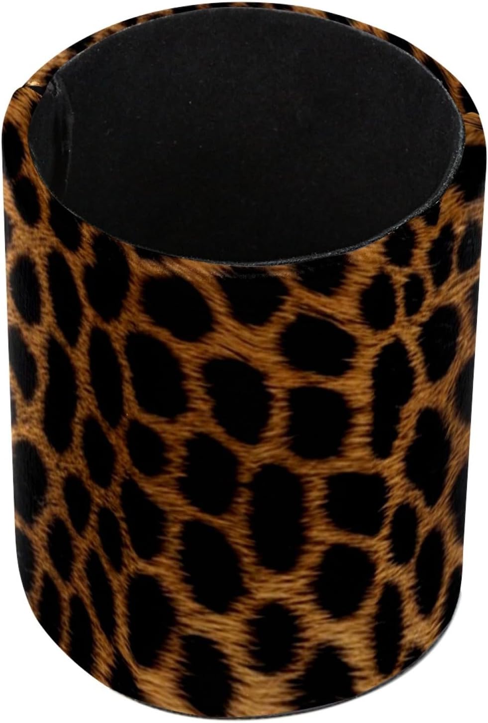 Pencil Holder for Desk,Round,Modern Classic Leopard Print