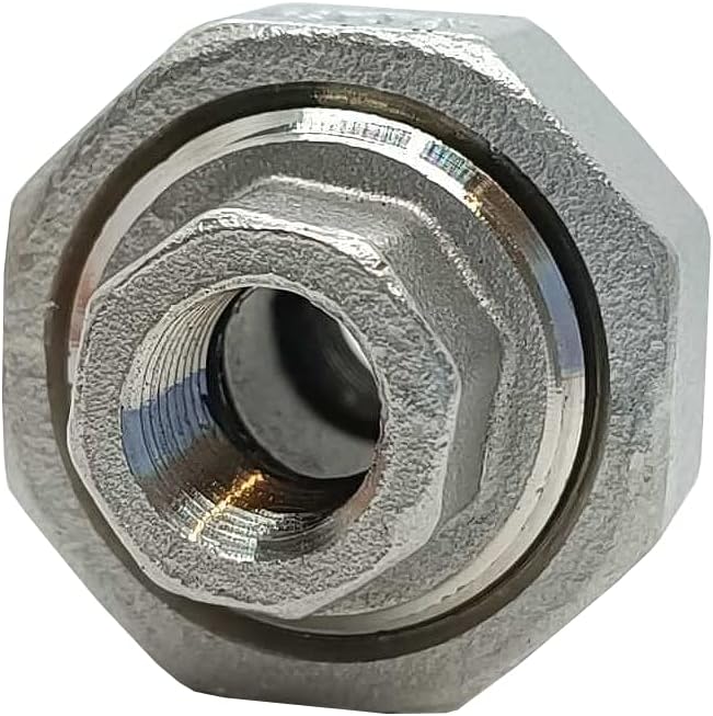 AF Hydro Stainless Steel SS316 Union Pipe Fitting, 1 1/4''NPT Female Thread, Pressure Rating up to 150 PSI, Class 150 Connector Adapter