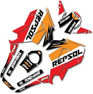 Orange Red Repsol Graphics Fits Honda GROM 13-16 MSX125 Decal Kit