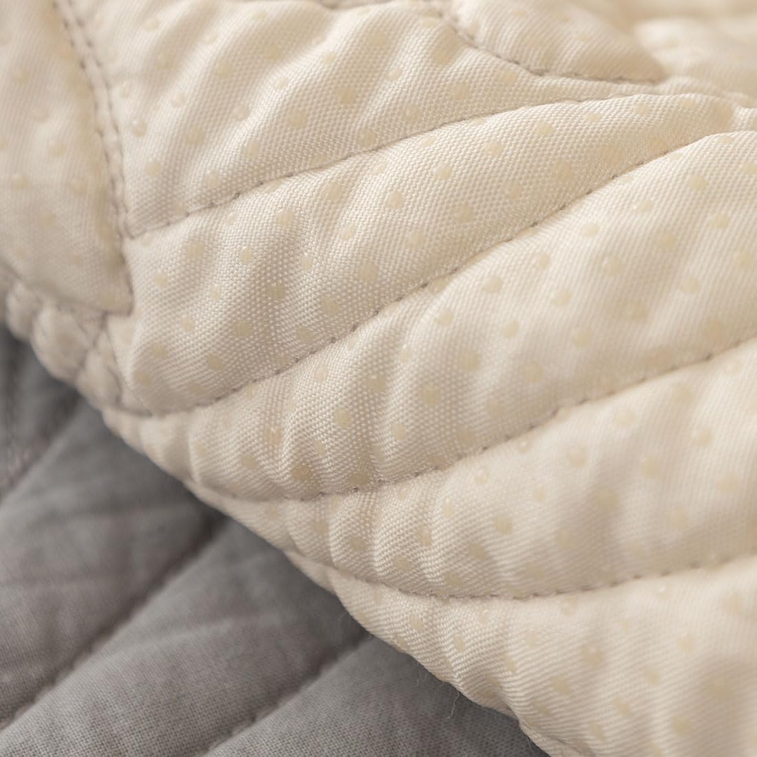 Solid Color Leaves Sofa Cover Cotton Quilted Couch Cover Anti-Slip Sectional Couch Covers Sofa Slipcover for Dogs Cats Pet Love Seat Recliner Armrest Backrest Cover (Grey A,36''x47'')