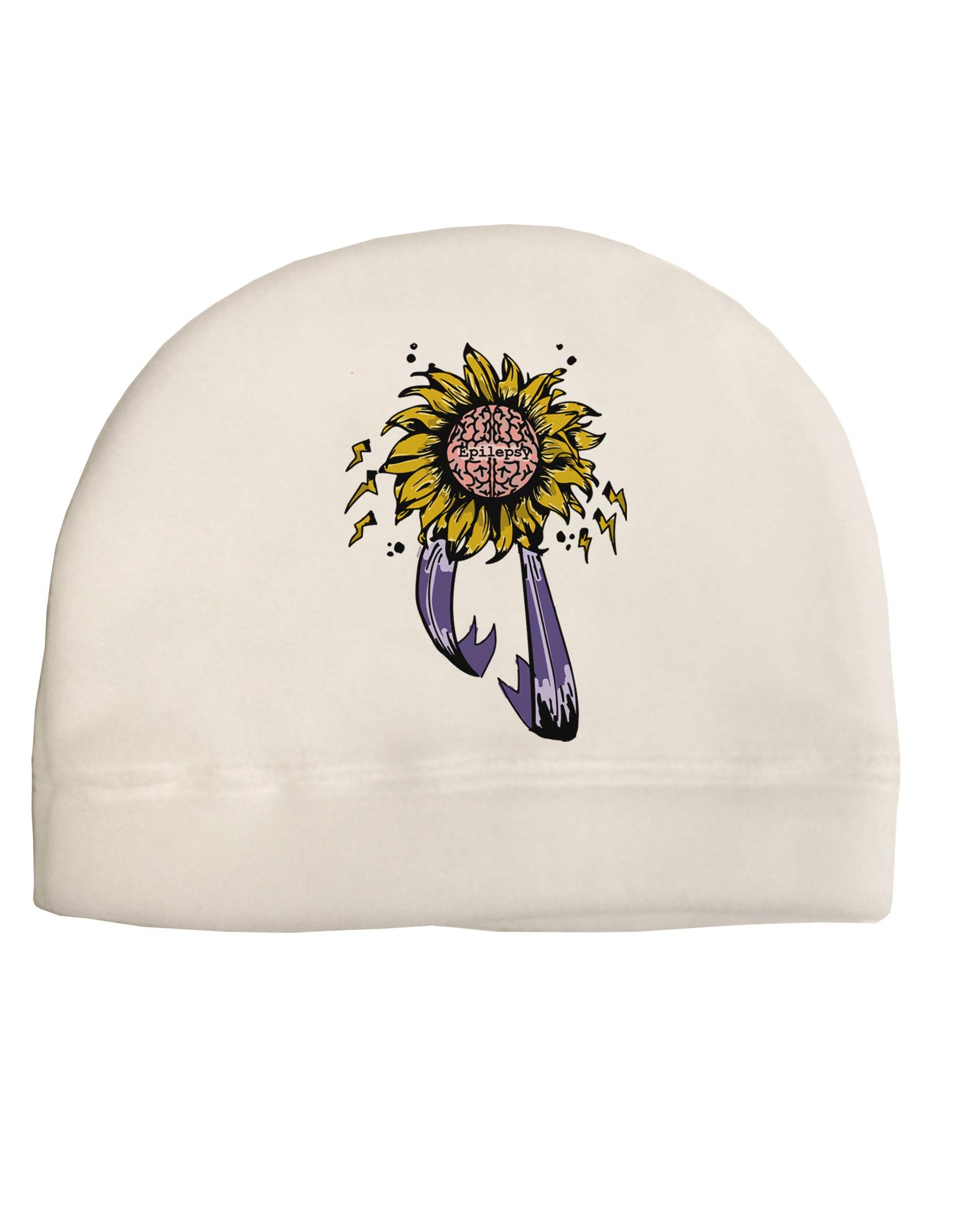 TOOLOUD Epilepsy Awareness Child Fleece Beanie Cap Hat White