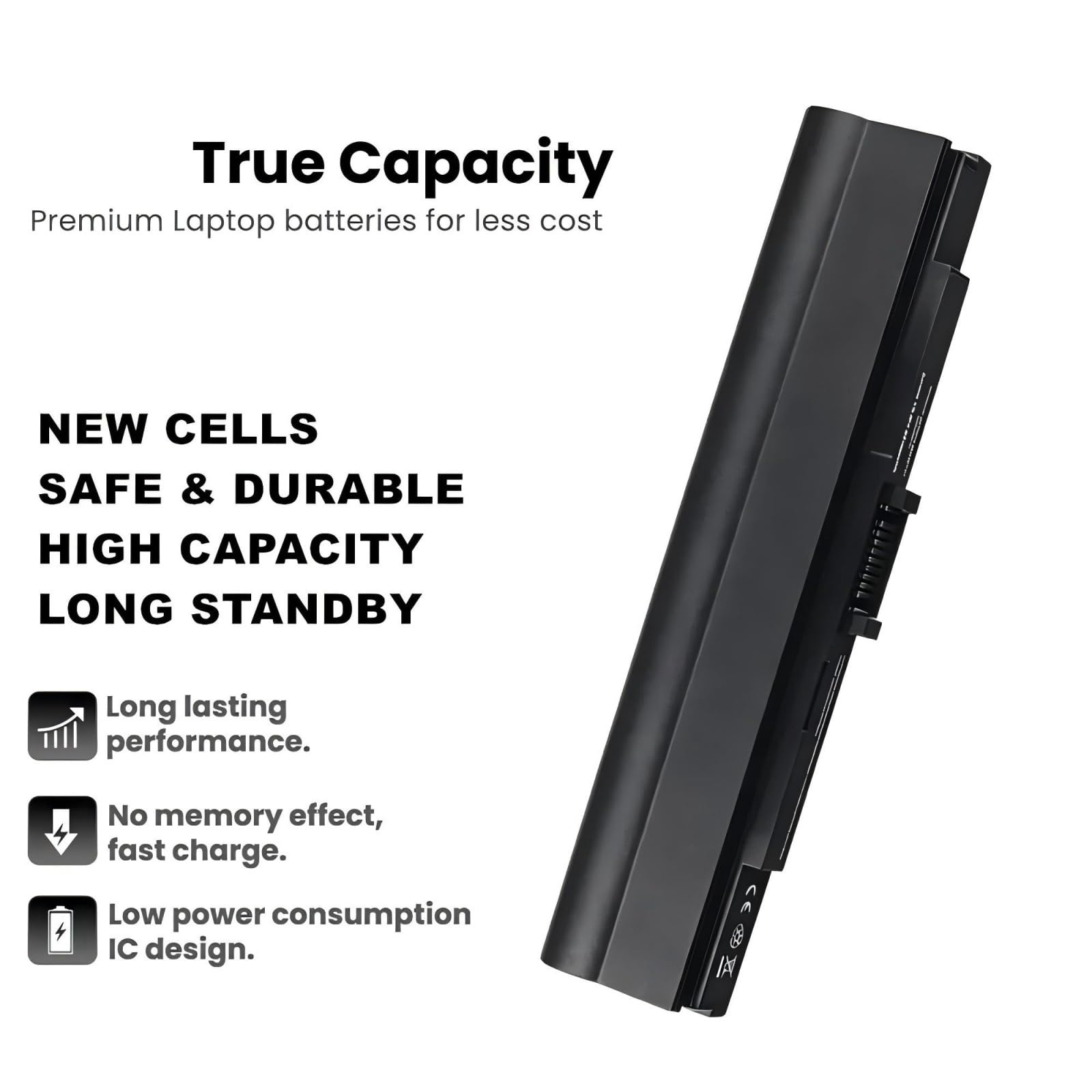 Compatibile con Acer, batteria del laptop 5200 mAh.