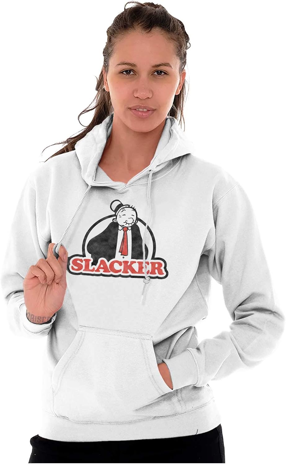 Brisco Brands Wimpy Slacker Popeye The Sailor Man Hoodie Sweatshirt Women Men