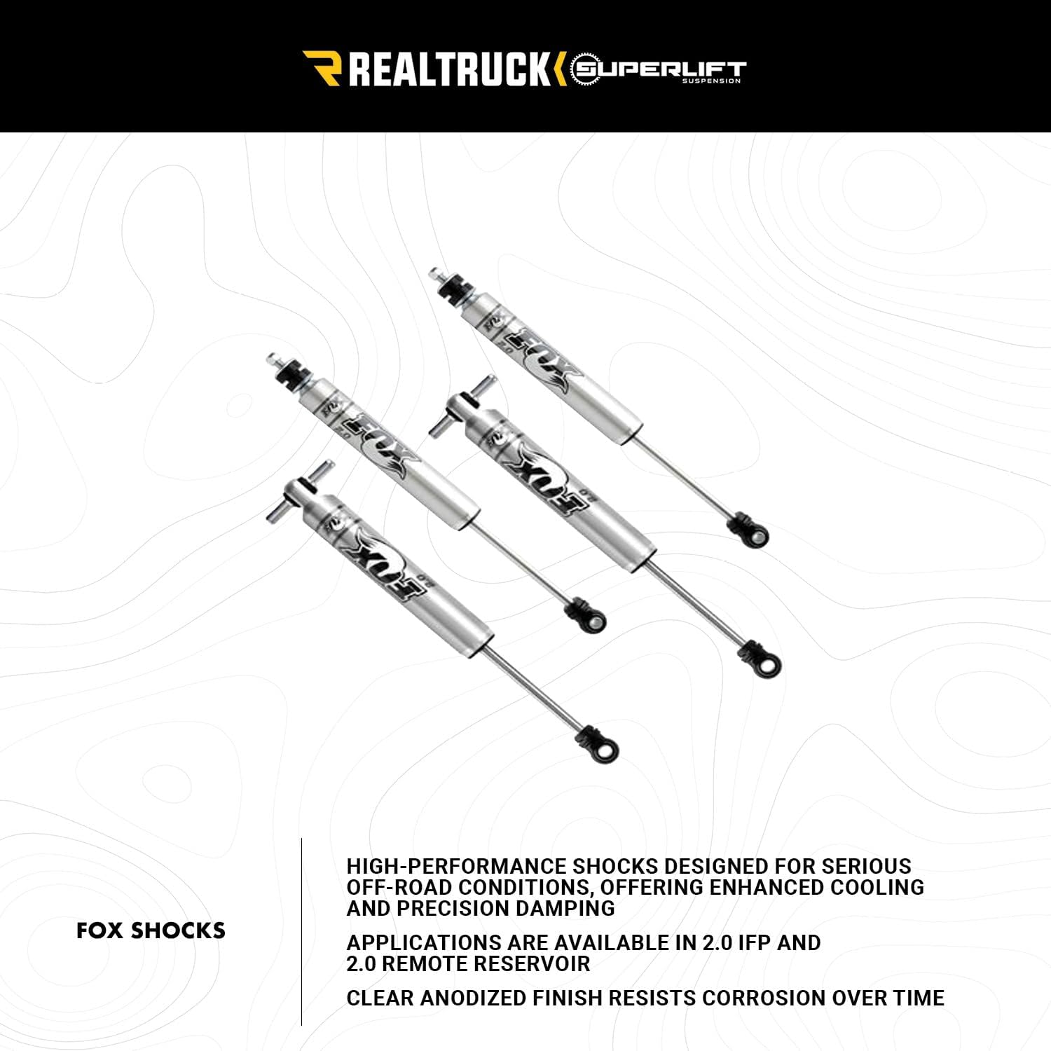 RealTruck SUPERLIFT SUSPENSION 6" Lift Kit for Ford F-150 | Complete Lift Kit with Rear Fox 2.0 Series Shocks | K130F | Fits 2021-2023 Ford F-150 4WD