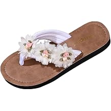 Ctreela 3D Flower Thong Sandals for Women Comfort Flip Flops Cute Trendy Vacation Open Toe Thong Slide Sandals Shoes 2026