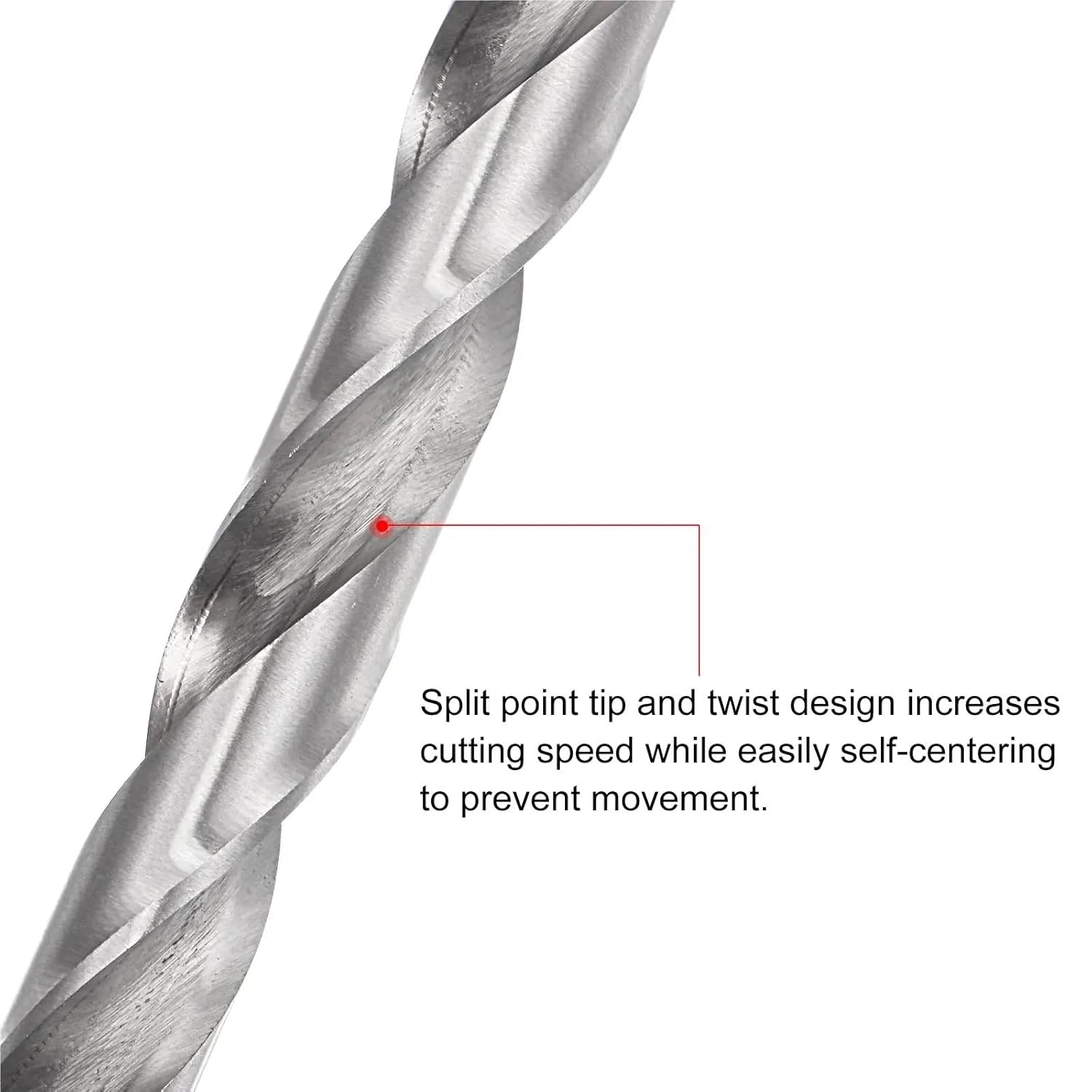 200mm-305mm Length Extra Long Drill Bit Twist Drill Bits High-Speed Steel Straight Shank for Wood Plastic Aluminum(300mmx 7.5mm)