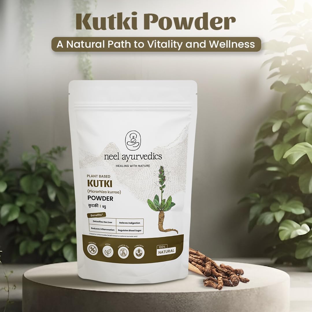 Kutki Pulvar | Katuki Churna | Picrorhiza Kurroa Pulvar | Kadu Pulvar - 300 g